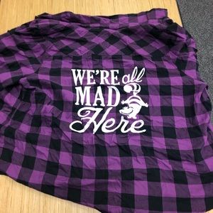 Alice in Wonderland Torrid Plaid top